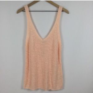 NWOT Madewell Monterey Sweater Tank in Peach